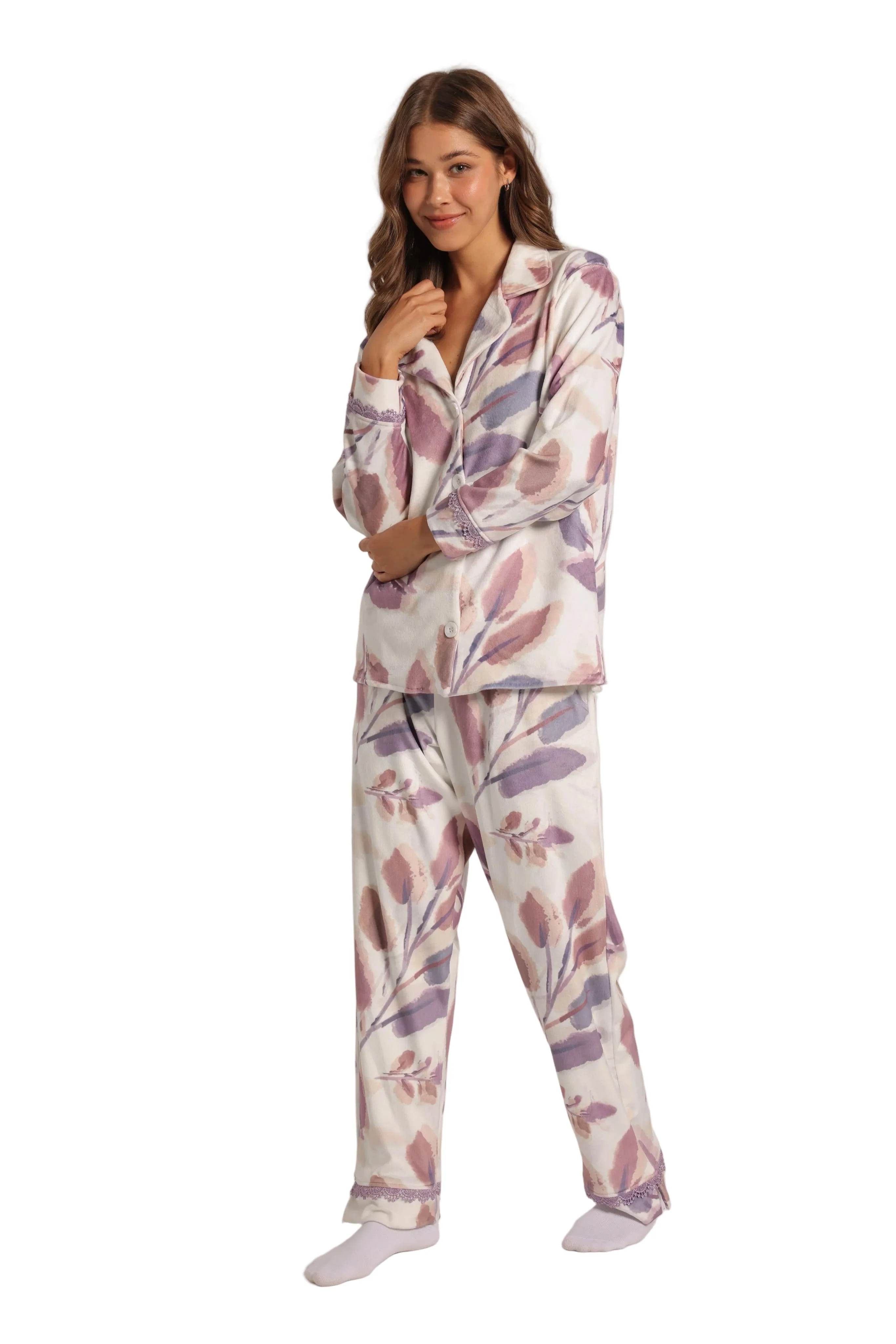 Soft Printed Pajama Set  Relaxed Fit - Image 3
