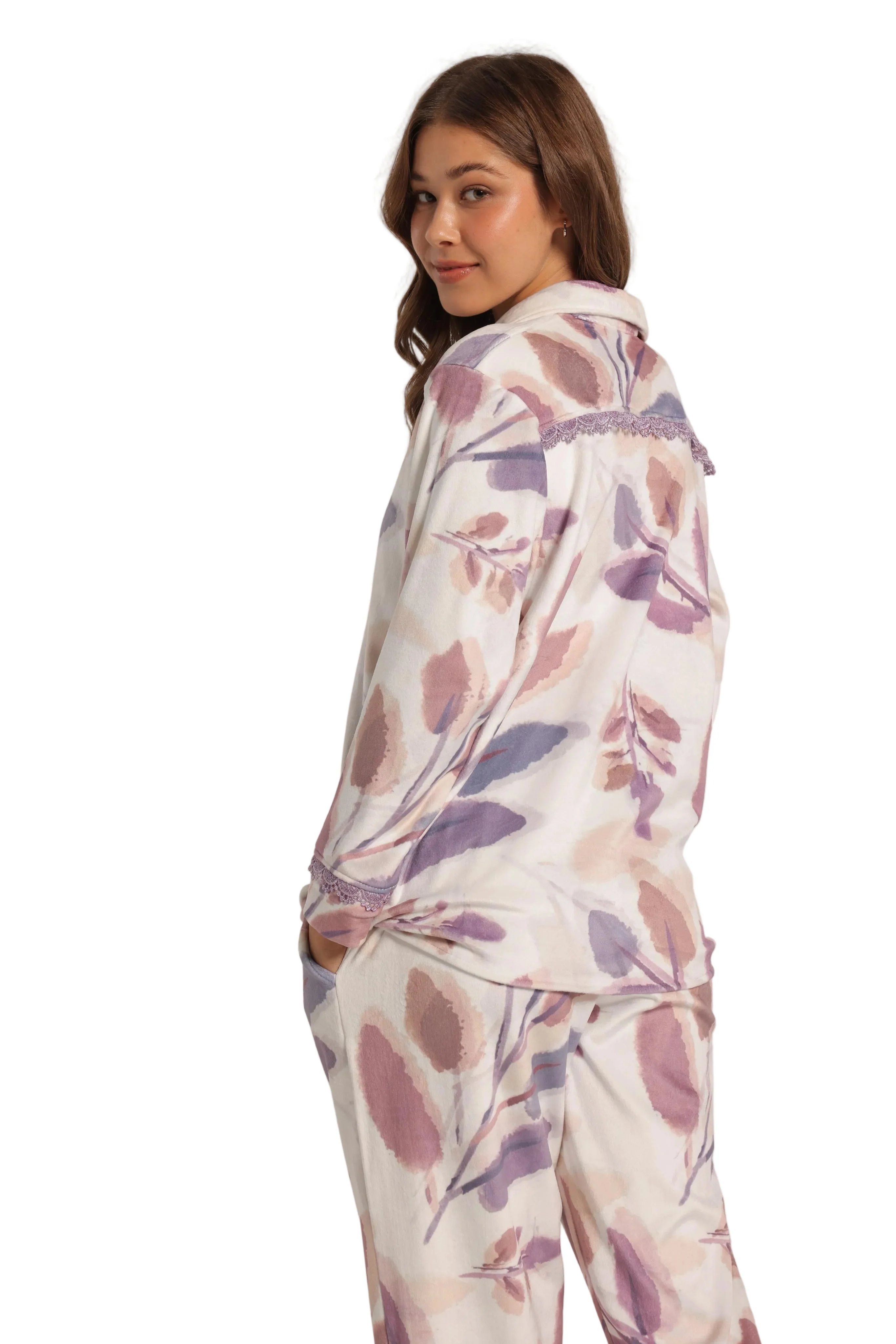 Soft Printed Pajama Set  Relaxed Fit - Image 4