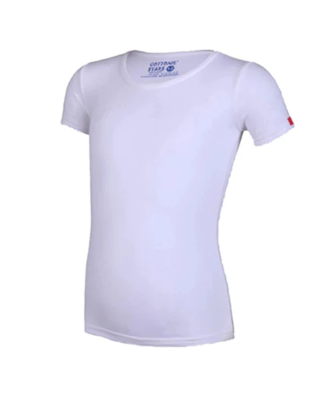 Undershirt Child Cotton Stretch White