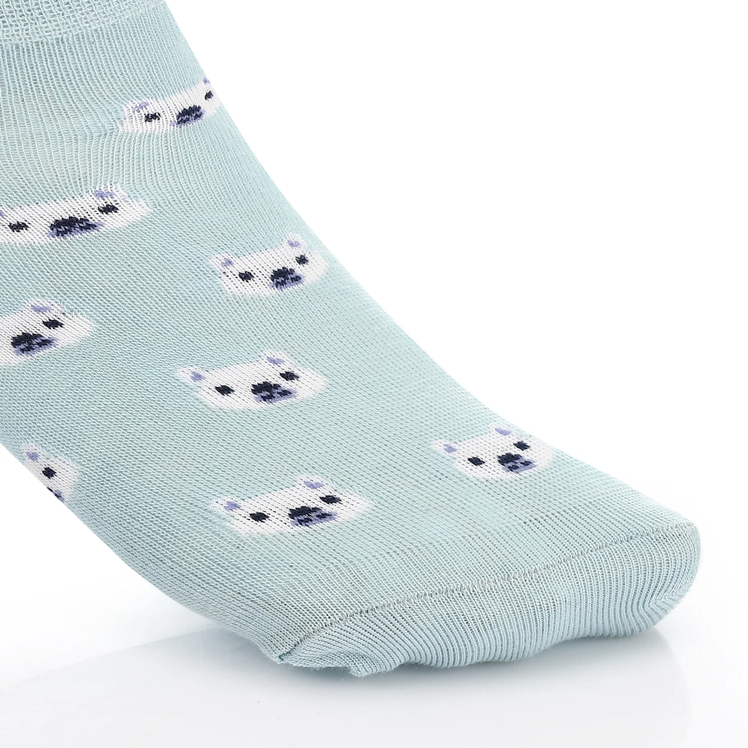 Women Socket Socks with Printed - Blue - Image 2