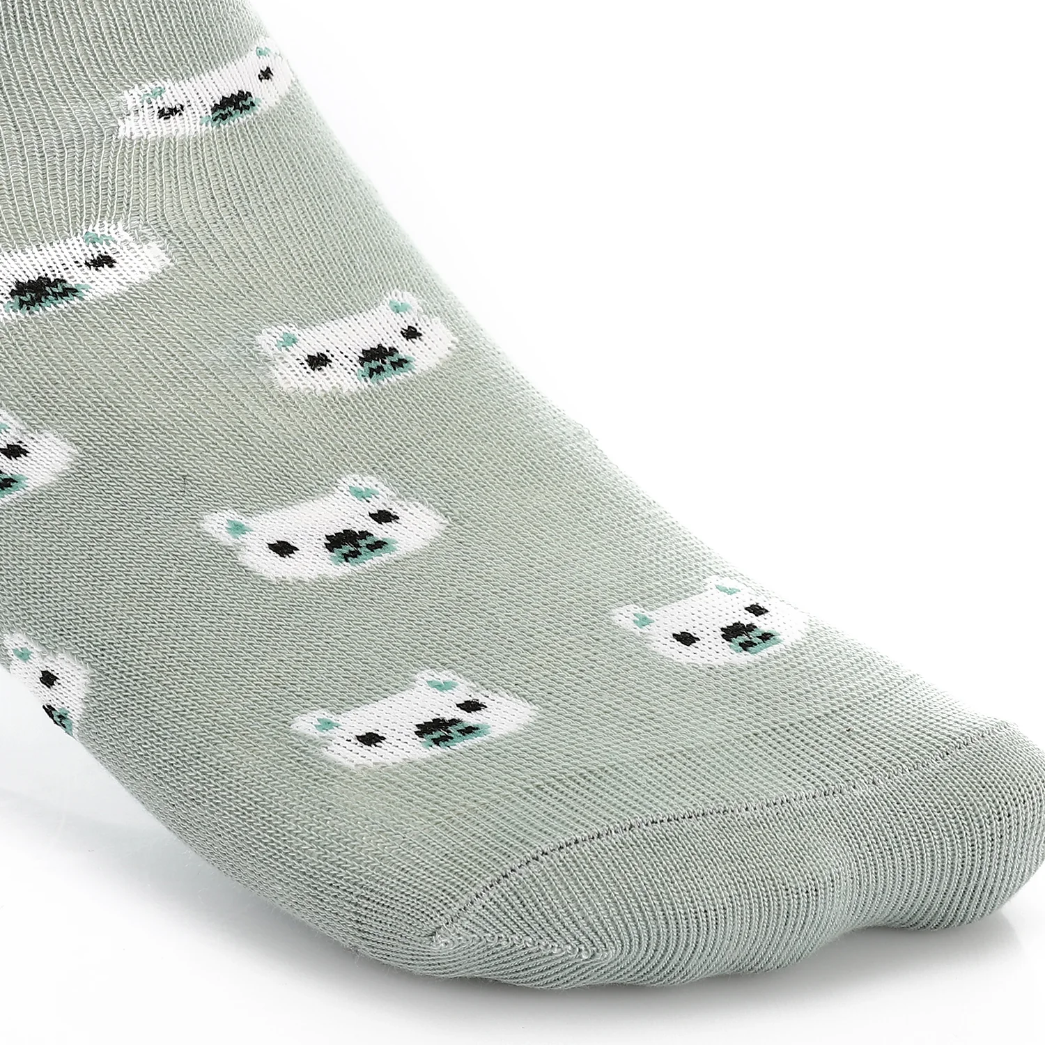 Women Socket Socks with Printed - Mint - Image 2