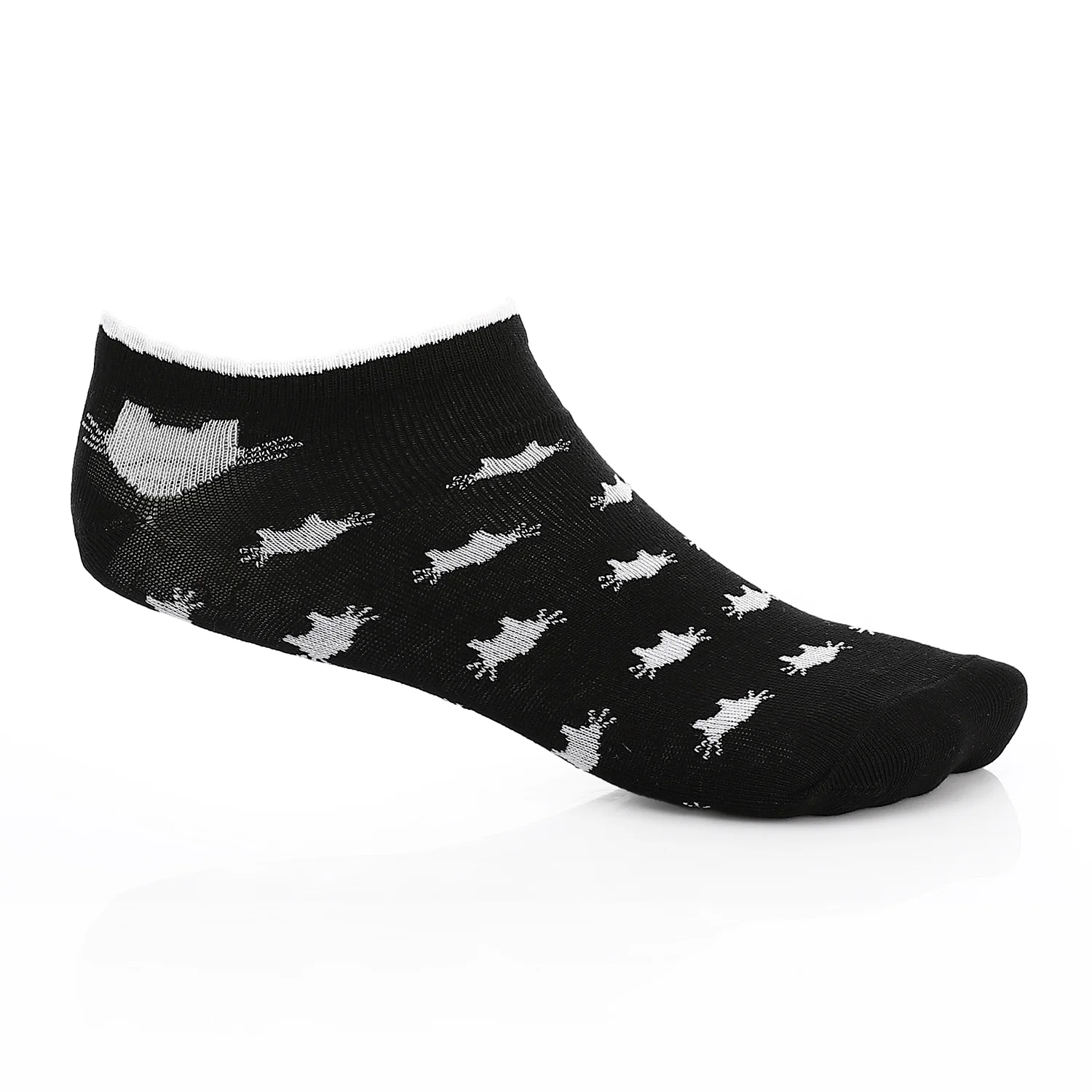 Womens Ankle Socks - Low-Cut - Black