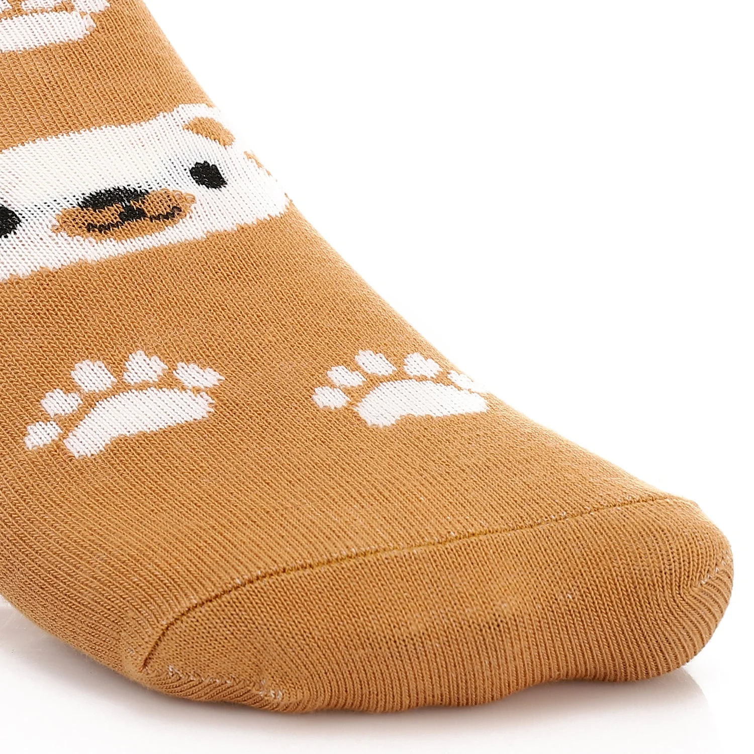 Womens No Show Socks - Beige - Image 4