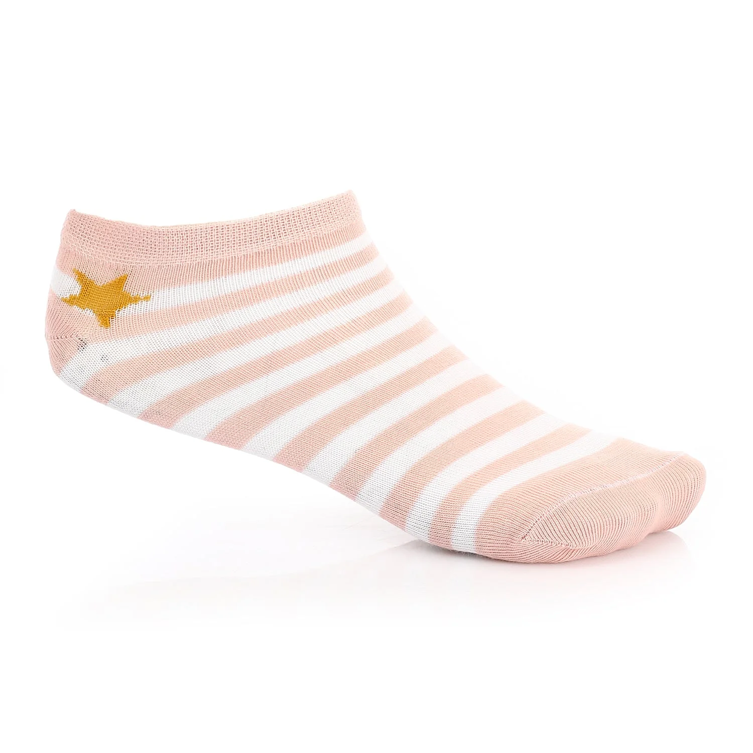 Womens No Show Socks - Kashmir & White - Image 5