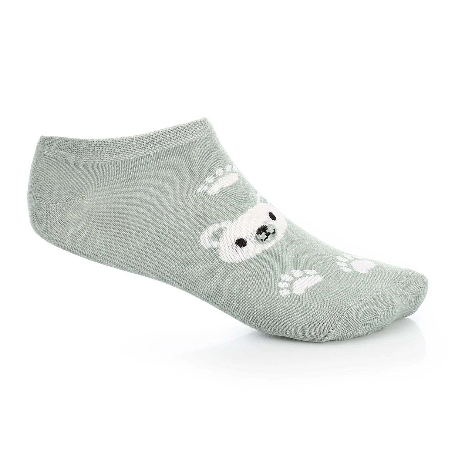 Womens No Show Socks - Mint - Image 5