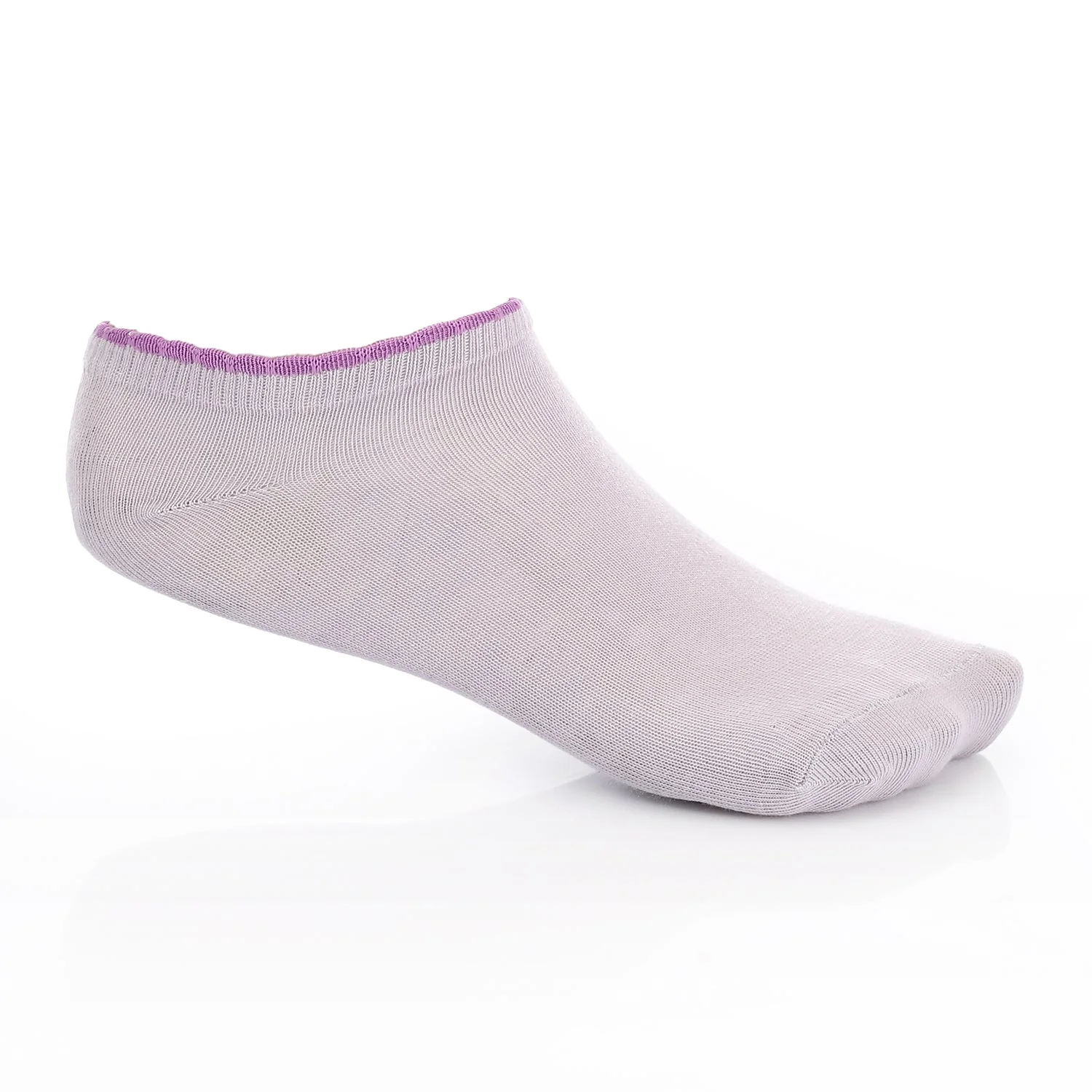 Womens No Show Socks - Purple - Image 3