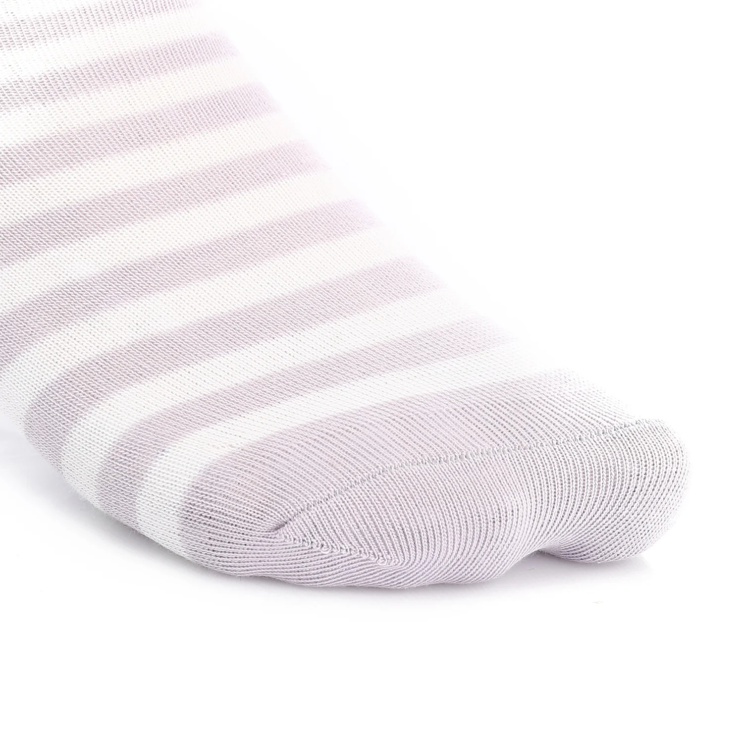Womens No Show Socks -Purple & White - Image 2