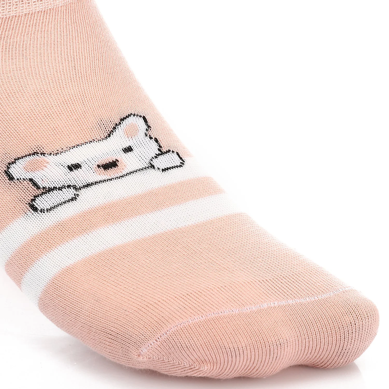 Womens No Show Socks With Drawings - Kashmir - Image 6