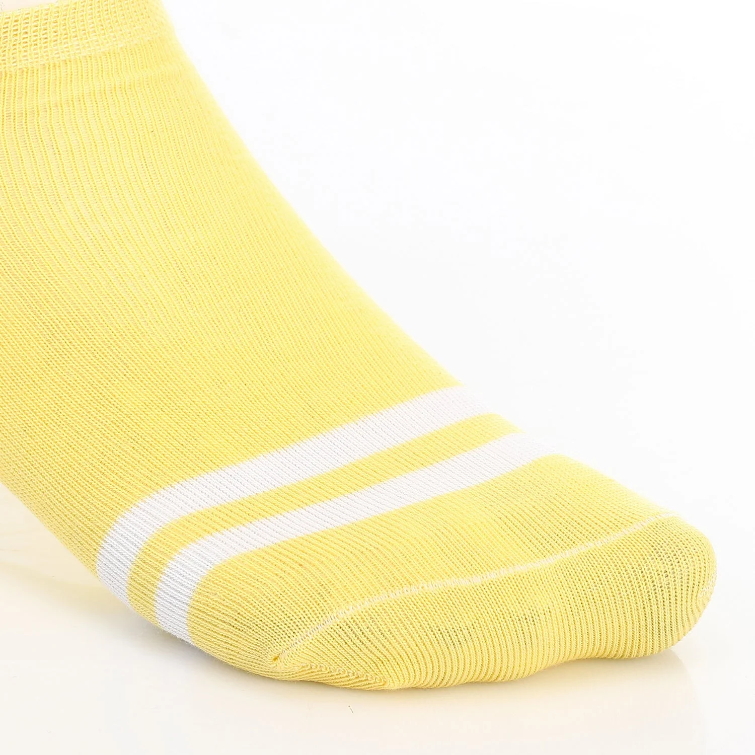 Womens No Show Socks With Drawings - Yellow - Image 4