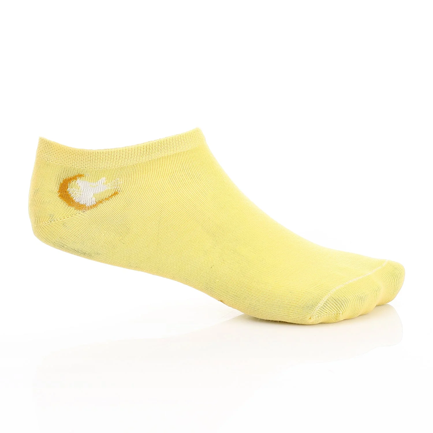 Womens No Show Socks -Yellow - Image 3