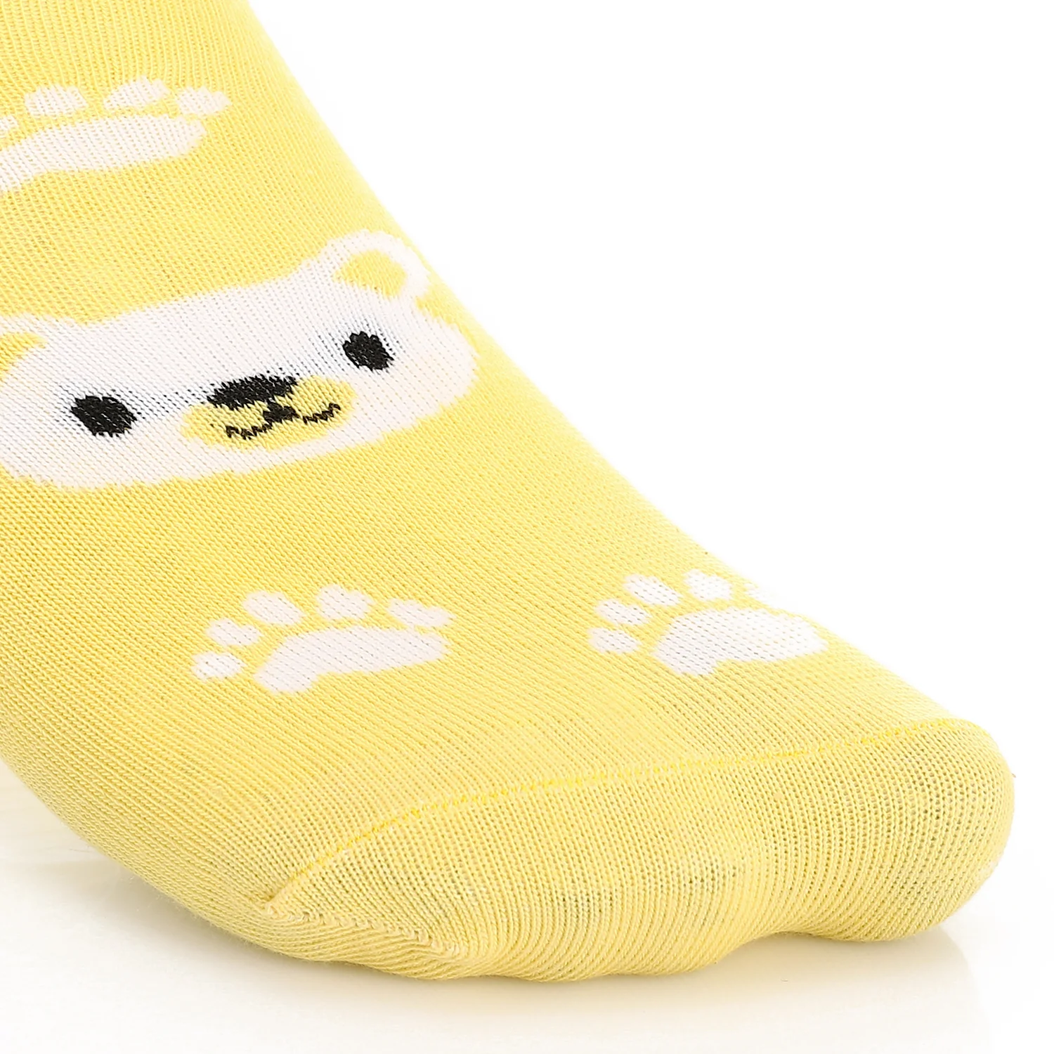 Womens No Show Socks - Yellow - Image 2