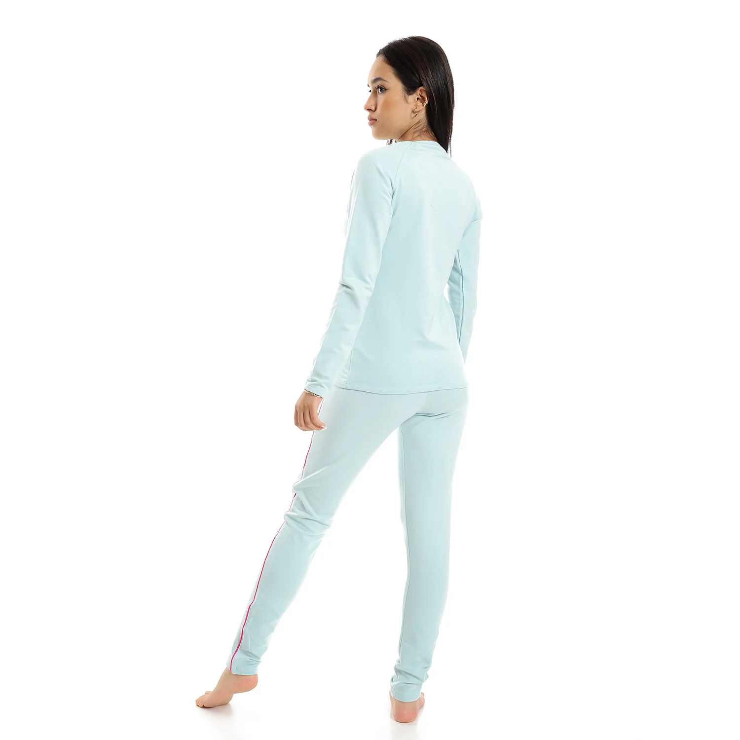 Womens Thermal Set Padded Inside - Light Green - Image 2