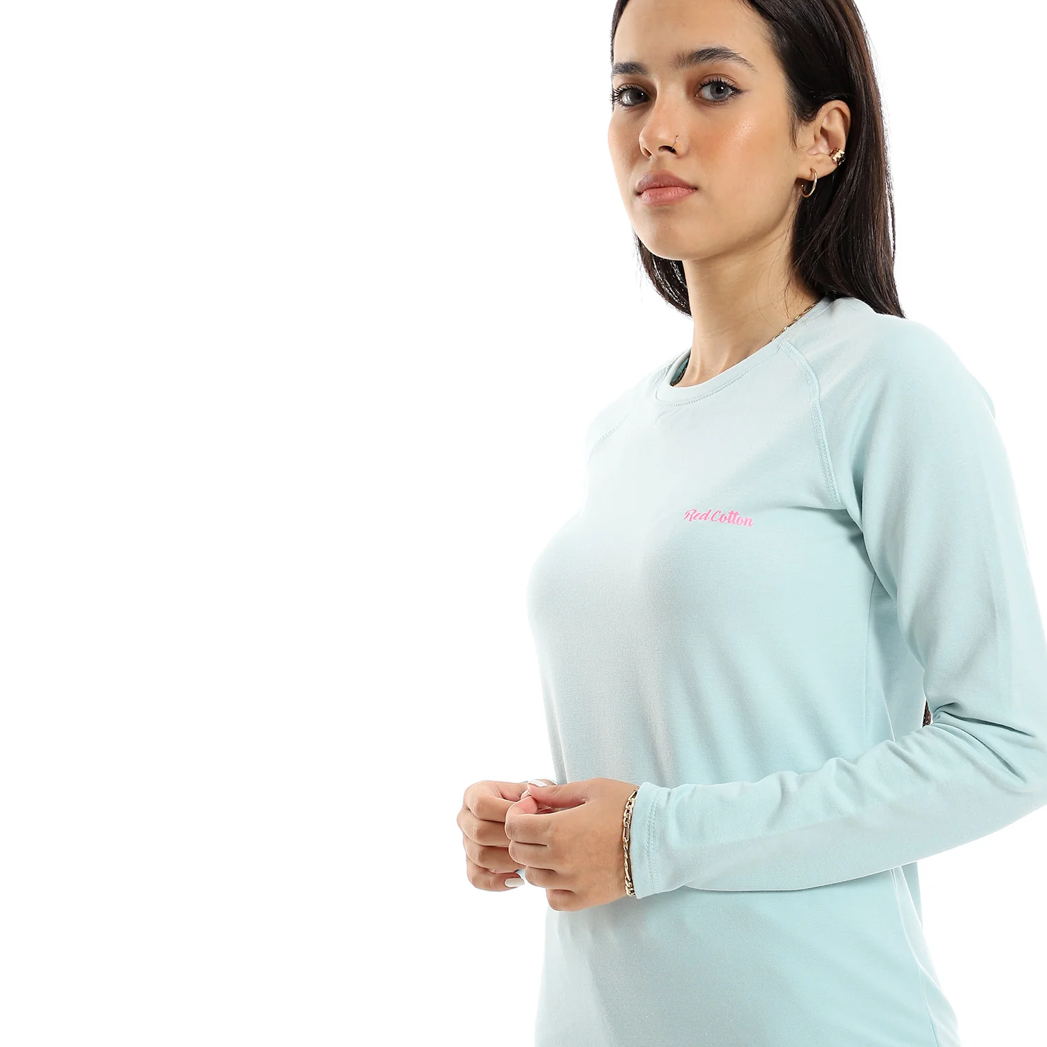 Womens Thermal Set Padded Inside - Light Green - Image 3