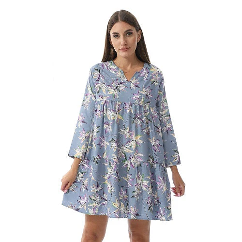 Womens Viscose Nightgowns - Soft, Lightweight, And Comfortable Sleepwear - Blue